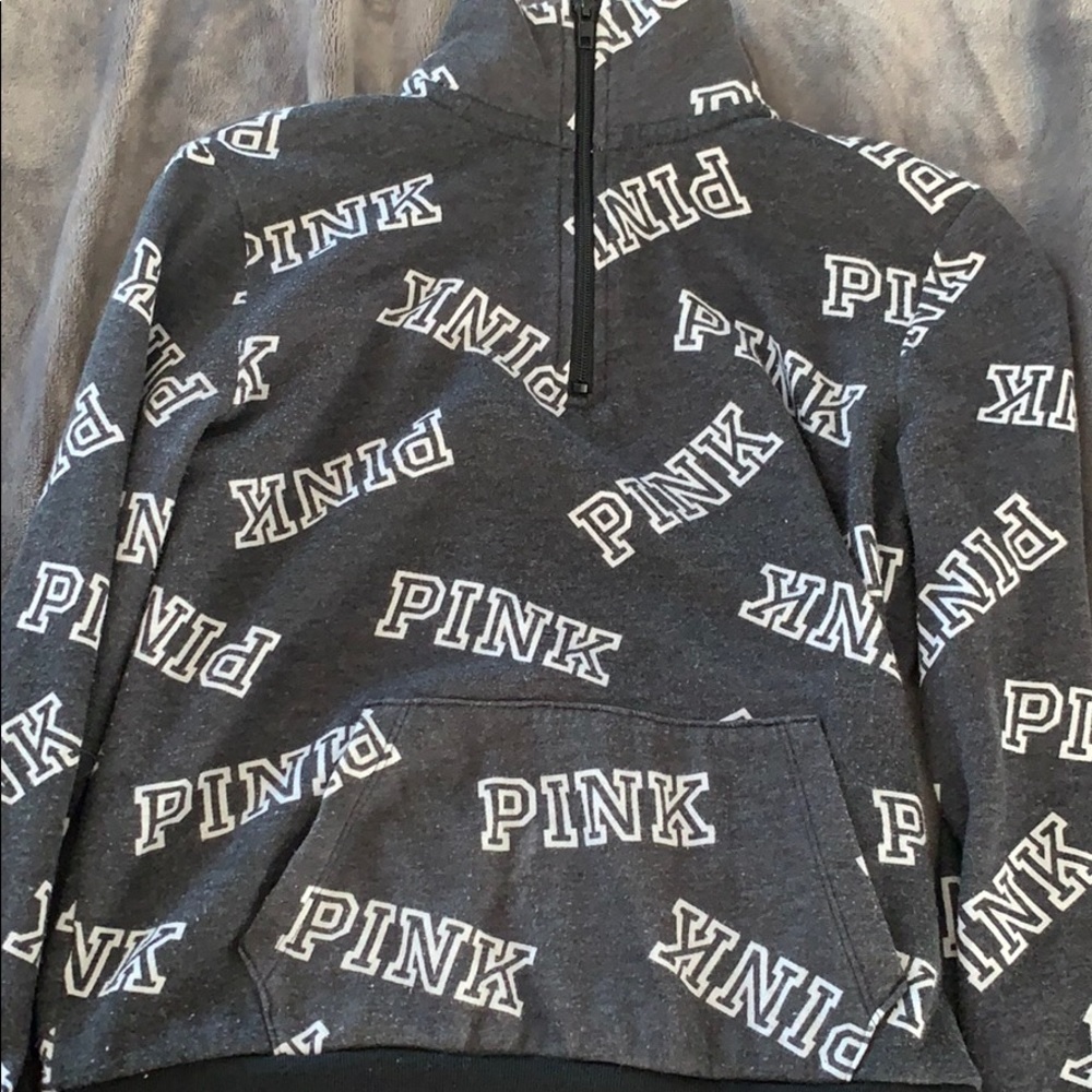 Labeled pink everywhere hoodie